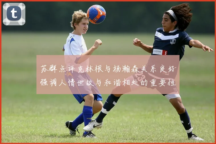 苏群点评克林根与杨瀚森关系良好强调人情世故与和谐相处的重要性